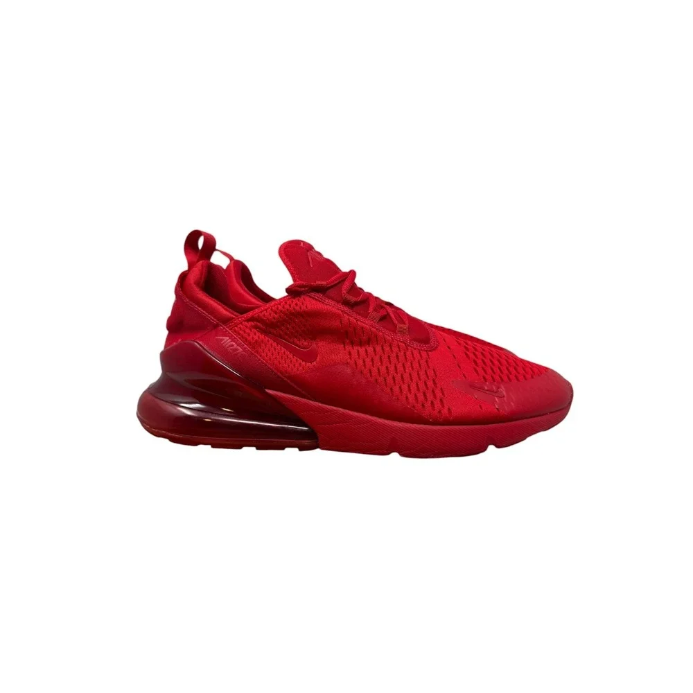 Nike Air Max 270 Mens Size 15 Red CV7544-600 Triple Red Mesh Sneakers
